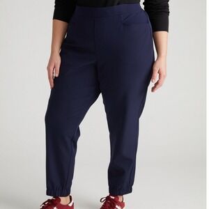 Universal‎ Standard NWT Blue Go-Stretch Pull On Travel Jogger Pants Size 14-16